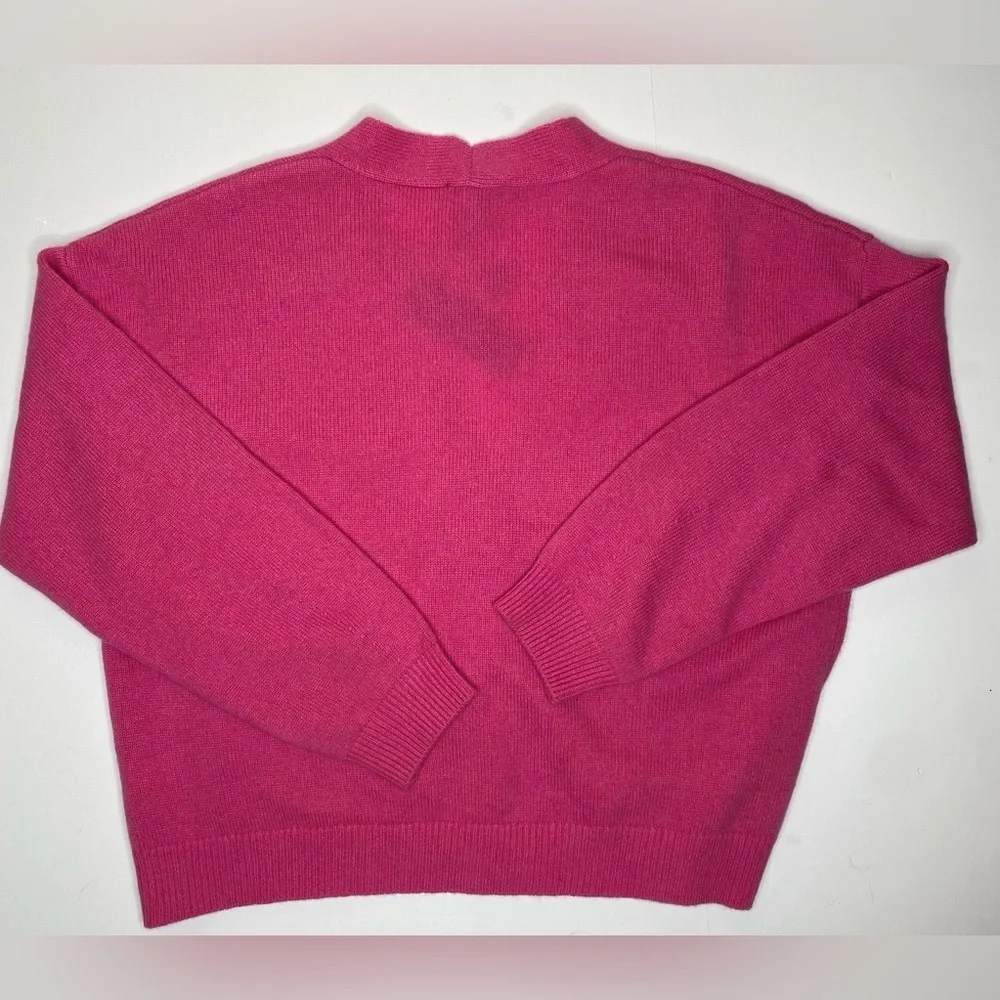 Saks Fifth Avenue Cashmere Azalea Pink Cardigan Sz XL New With Tags